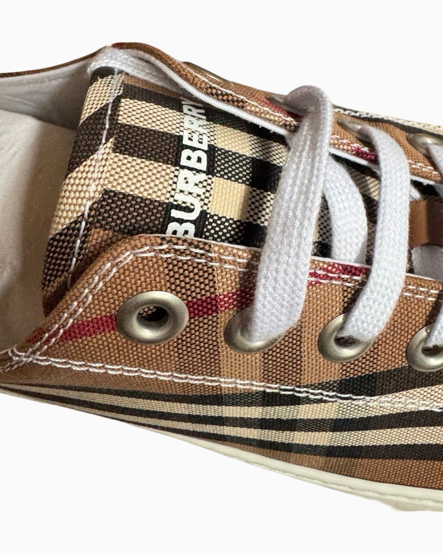 Burberry Check Canvas Low-Top Sneaker