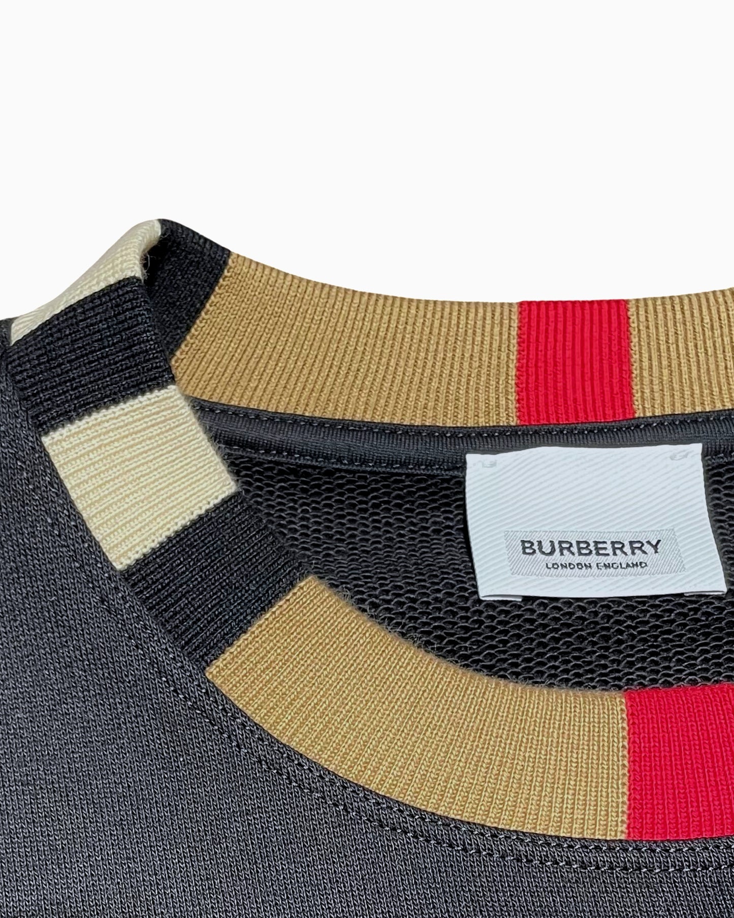 Burberry Vintage Check Collar Sweatshirt