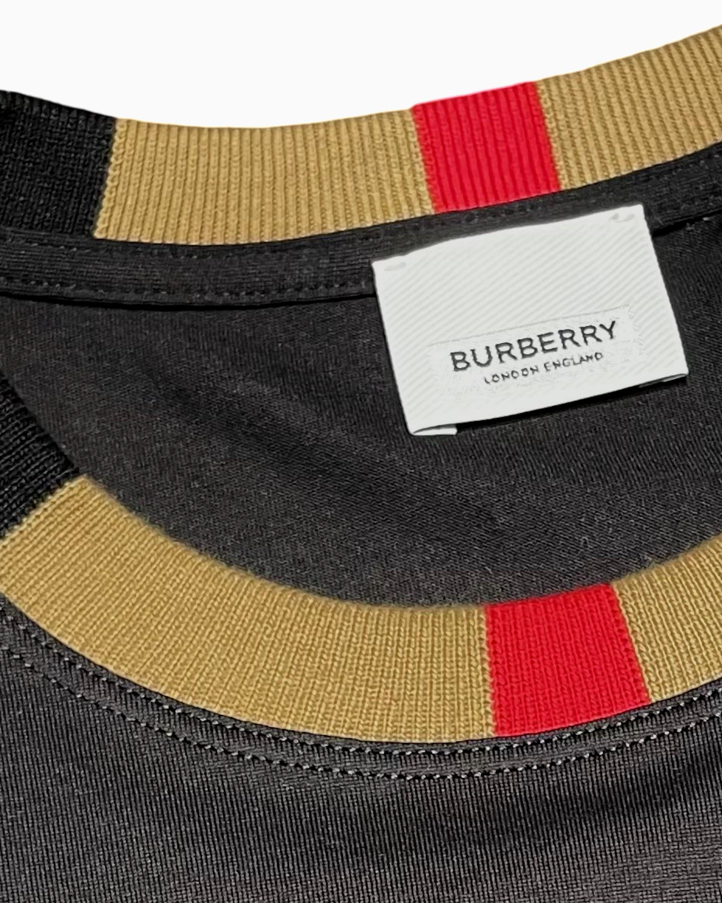 Burberry Vintage Check Collar T-shirt