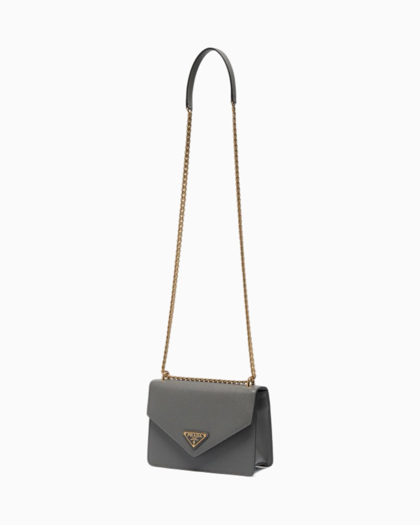 Prada Saffiano Leather Envelope Shoulder Bag