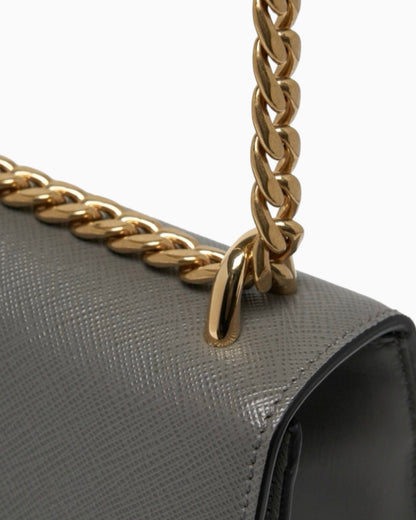 Prada Saffiano Leather Envelope Shoulder Bag