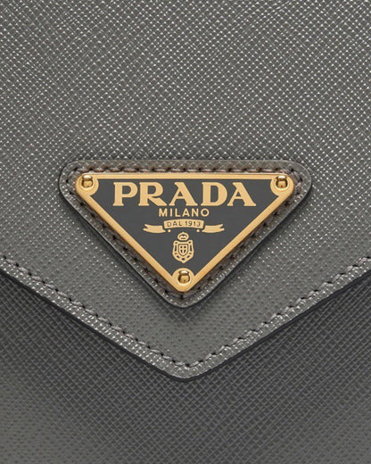 Prada Saffiano Leather Envelope Shoulder Bag