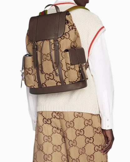 Gucci GG Jumbo Canvas Backpack