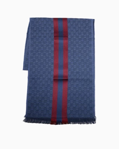 Gucci GG Knit Wool & Silk Scarf