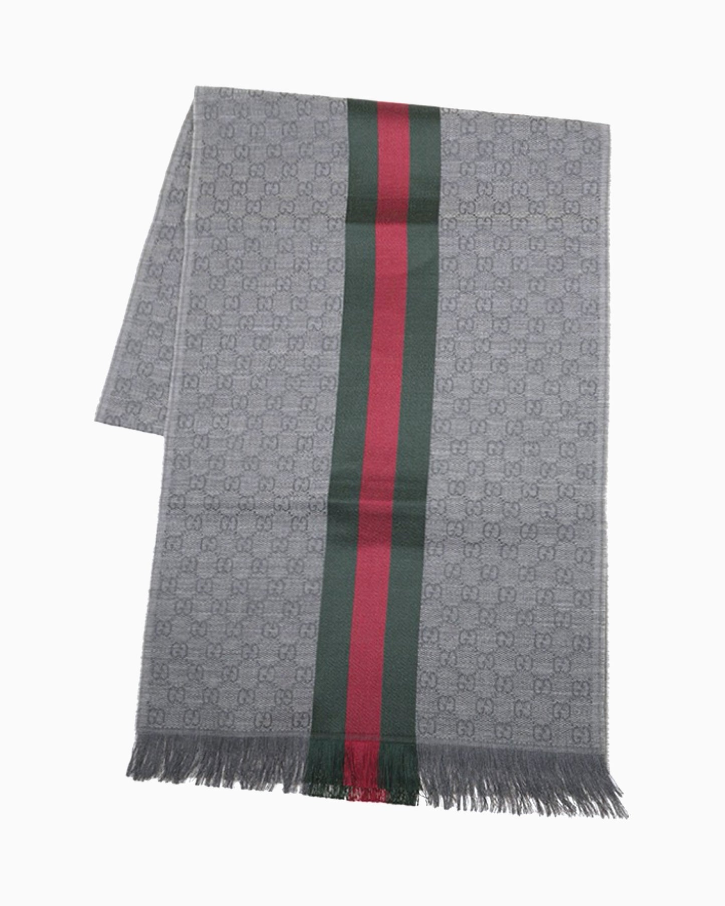 Gucci GG Knit Wool & Silk Scarf