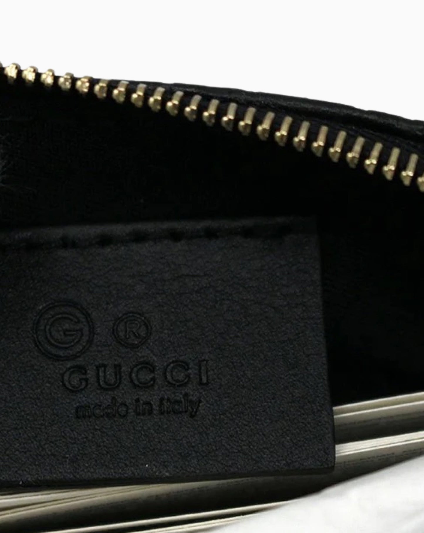 Gucci Micro GG Web Print Keychain Coin Wallet