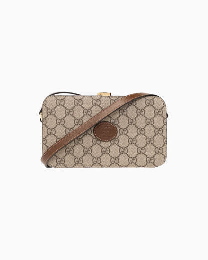 Gucci GG Supreme Canvas Camera Shoulder Bag