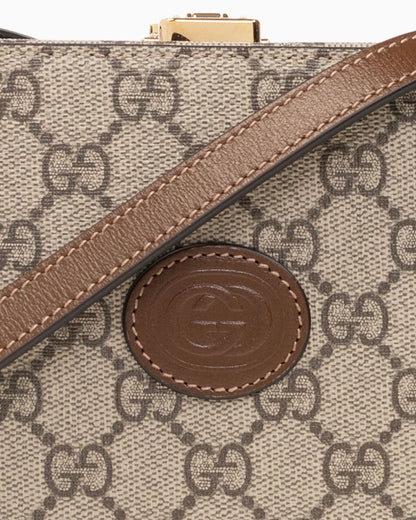 Gucci GG Supreme Canvas Camera Shoulder Bag