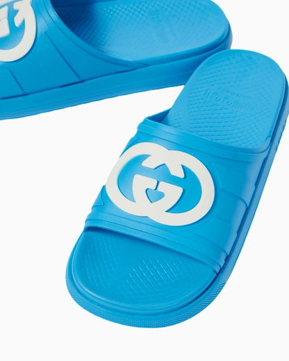 Gucci Interlocking G Rubber Pool Slides