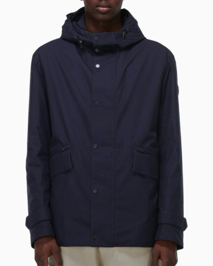 Moncler Barron Mid Length Padded Nylon Hooded Jacket