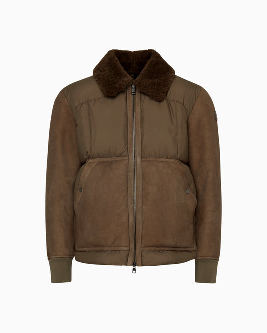 Moncler Gers Suede Short Down Jacket