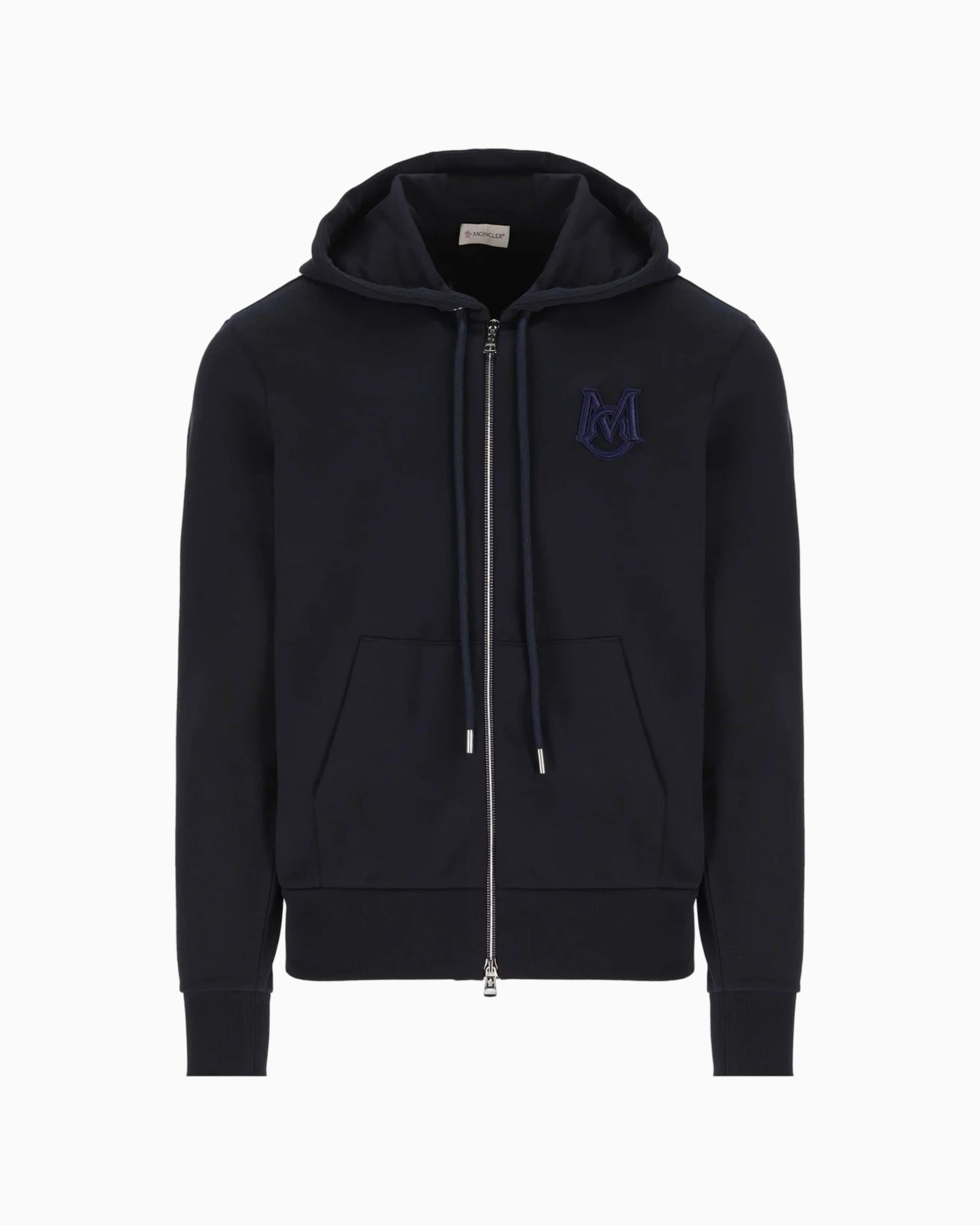 Moncler Chest Logo Zip Up Hoodie