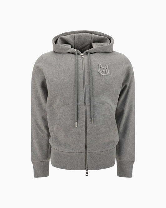 Moncler Chest Logo Zip Up Hoodie