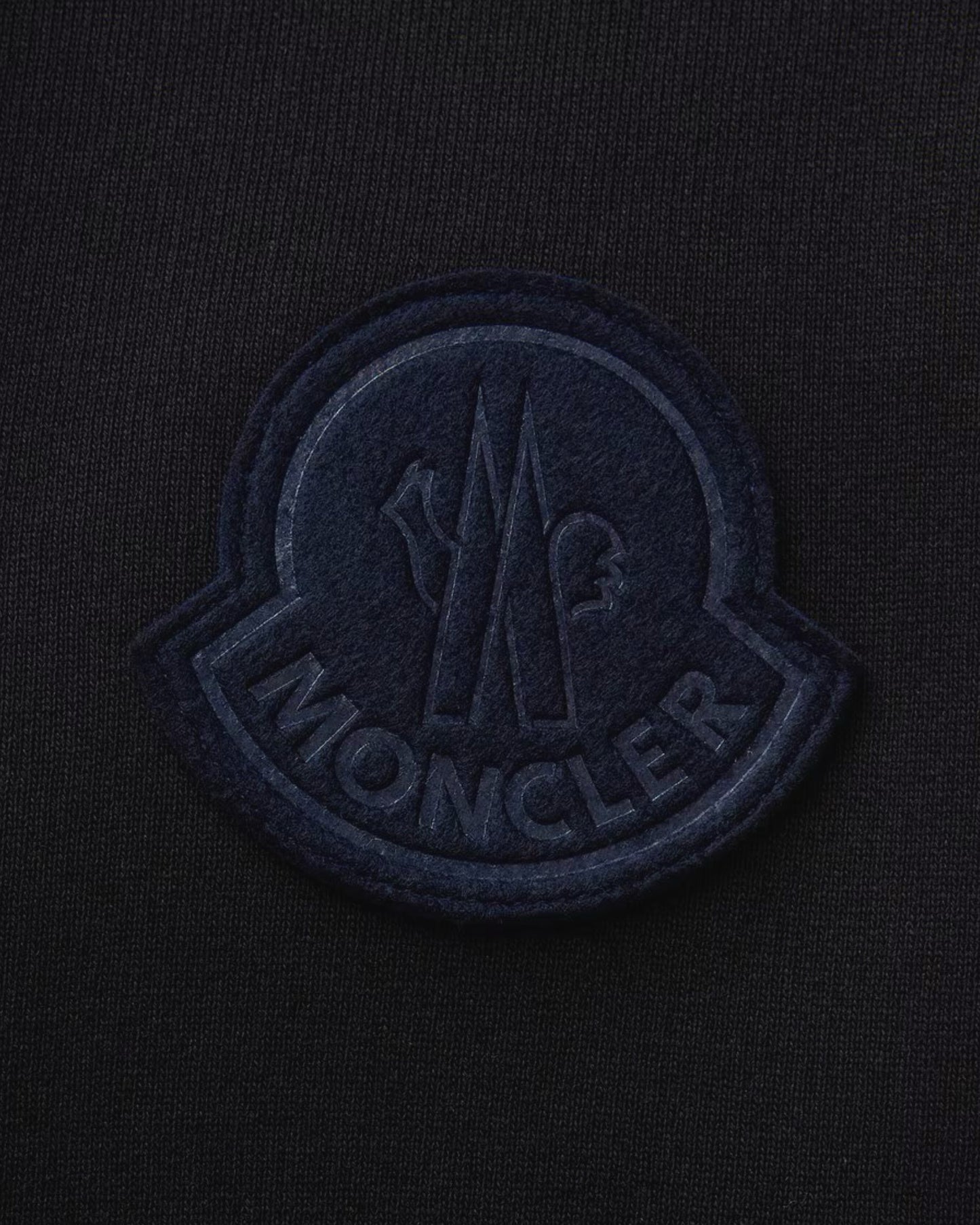 Moncler XL Logo Patch Zip Up Hoodie