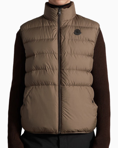 Moncler Fayal Suede Short Down Jacket