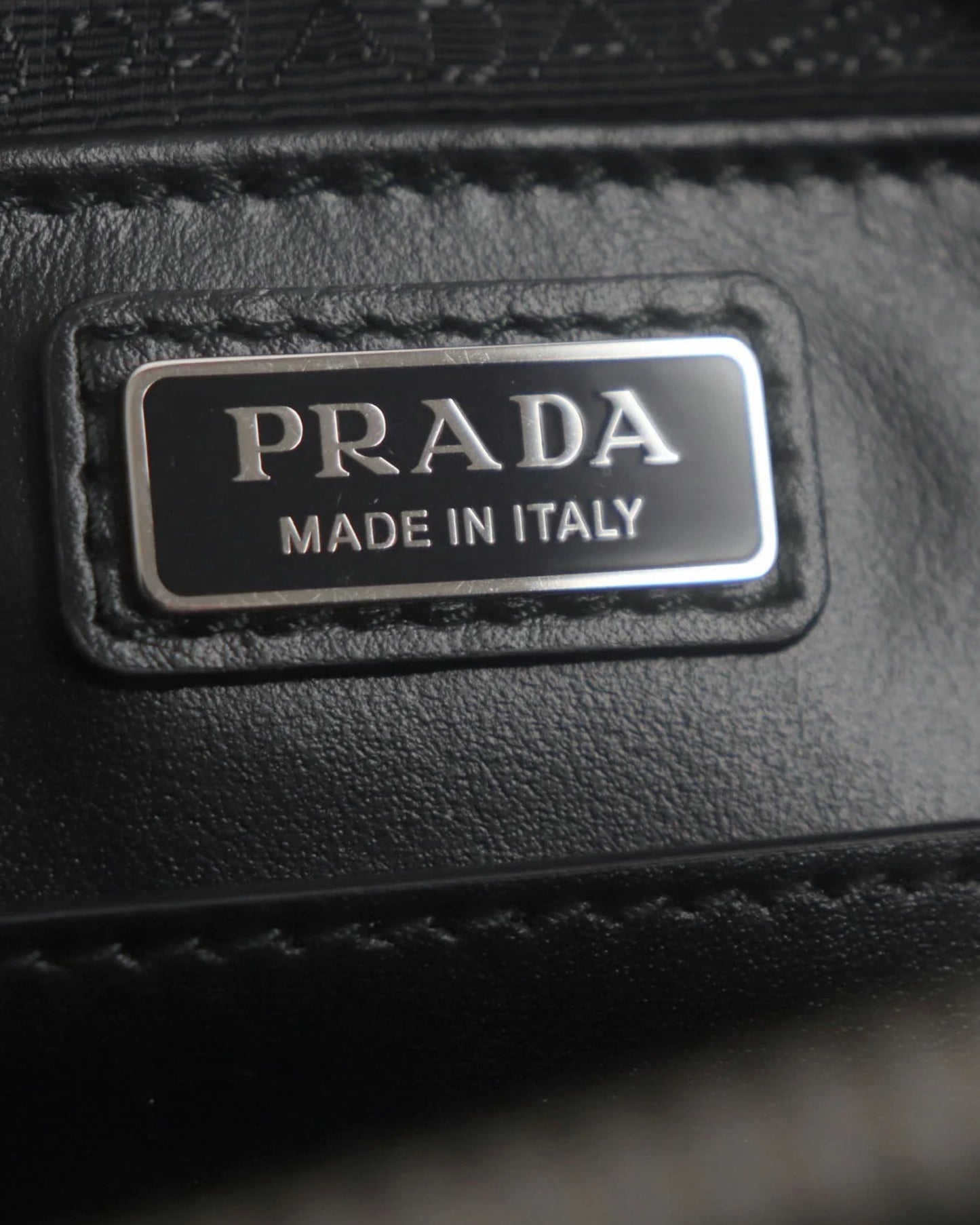 Prada Brushed Leather Brique Messenger Bag