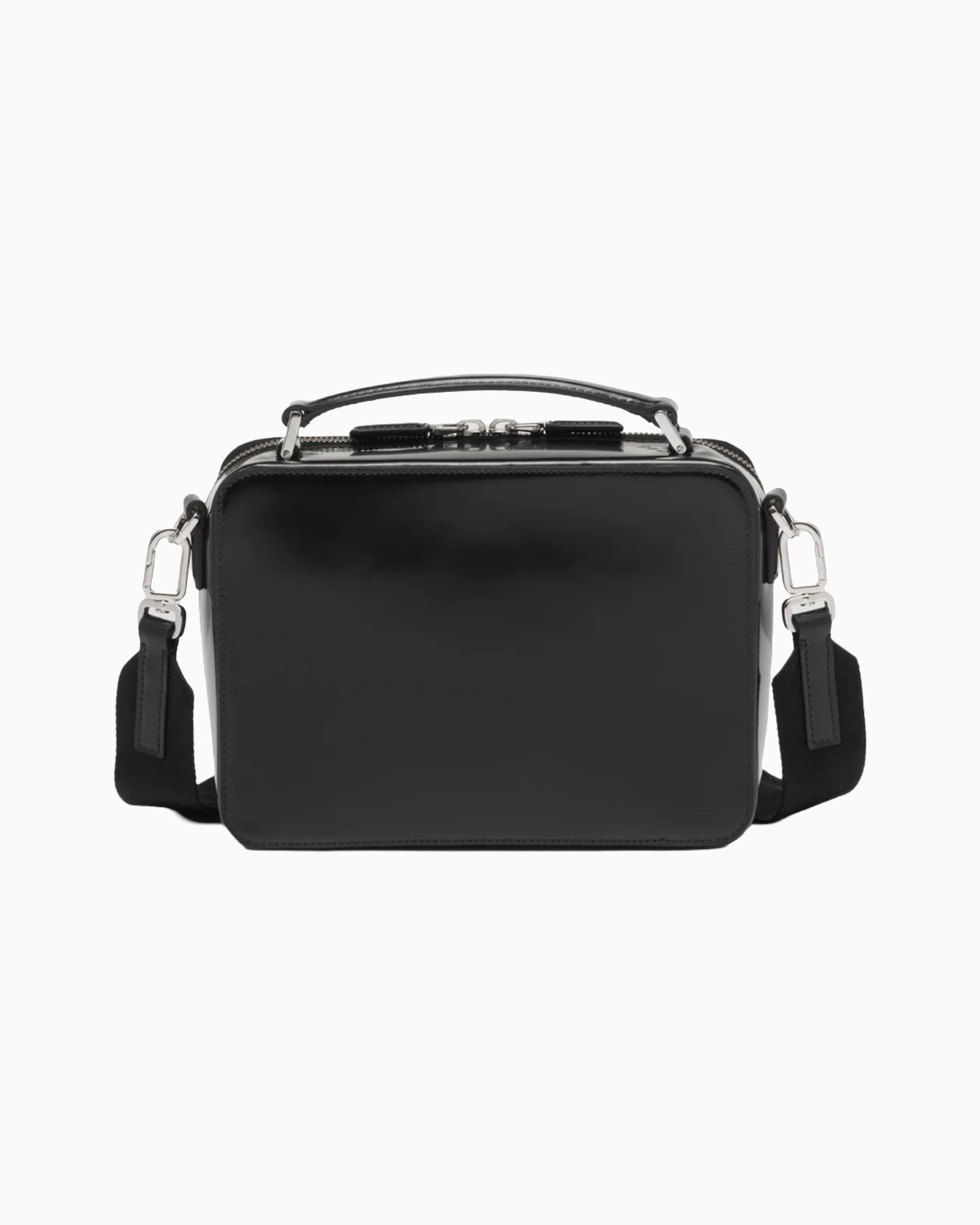 Prada Brushed Leather Brique Messenger Bag