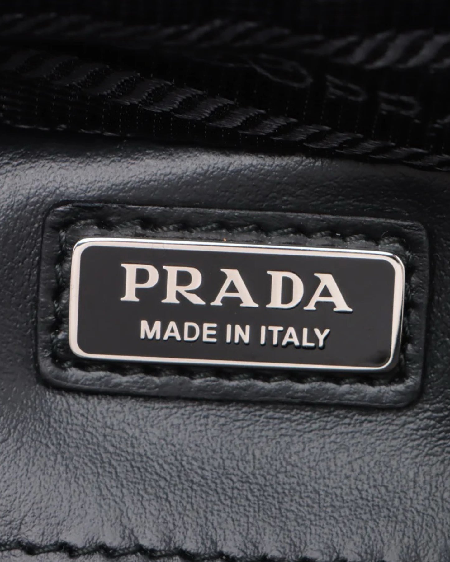 Prada Brushed Leather Brique Messenger Bag