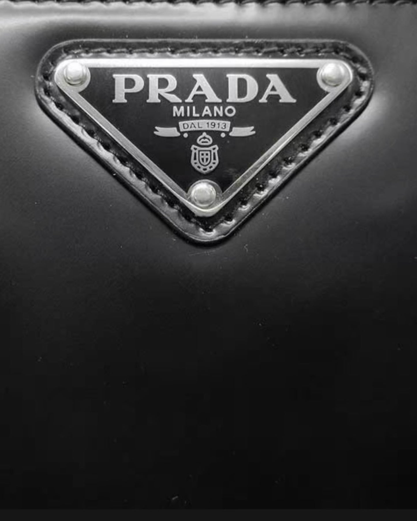 Prada Brushed Leather Smartphone Shoulder Bag