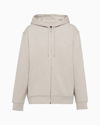 Prada Cotton & Cashmere Zip Up Hoodie