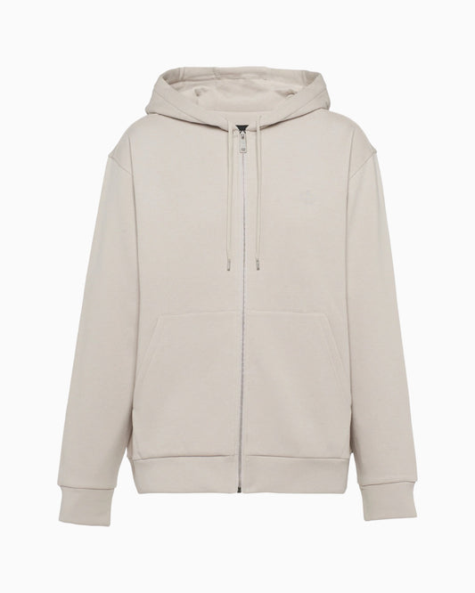 Prada Cotton & Cashmere Zip Up Hoodie