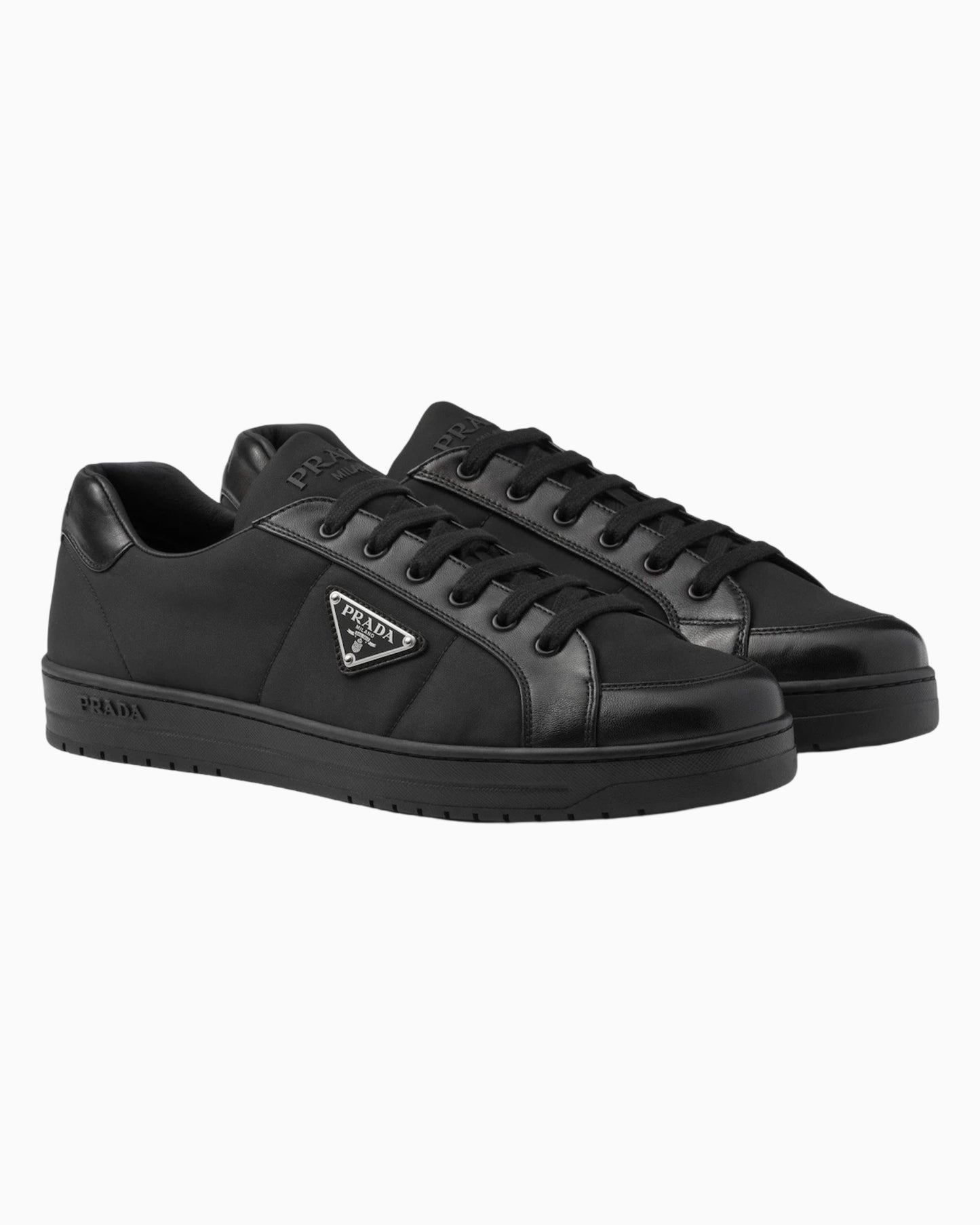 Prada Nappa Leather & Re-Nylon Downtown Sneaker