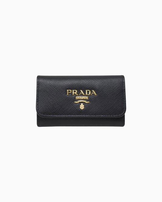 Prada Saffiano Leather Key Case Wallet