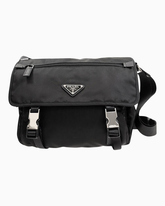 Prada Nylon Shoulder Messenger Bag (Large)