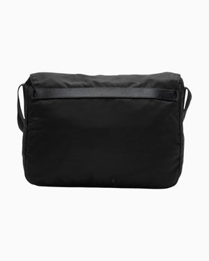 Prada Black Nylon Pocket Flap Messenger Bag Prada