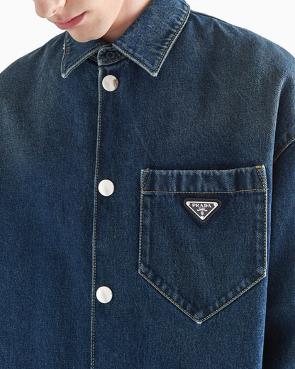 Prada Padded Denim Shirt Jacket