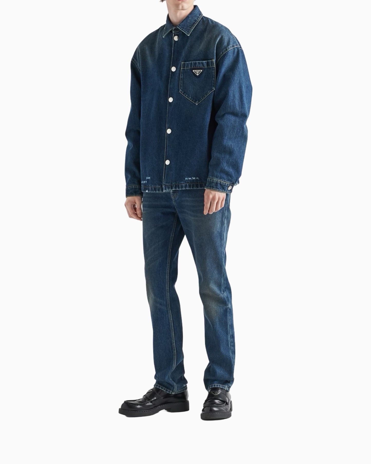 Prada Padded Denim Shirt Jacket