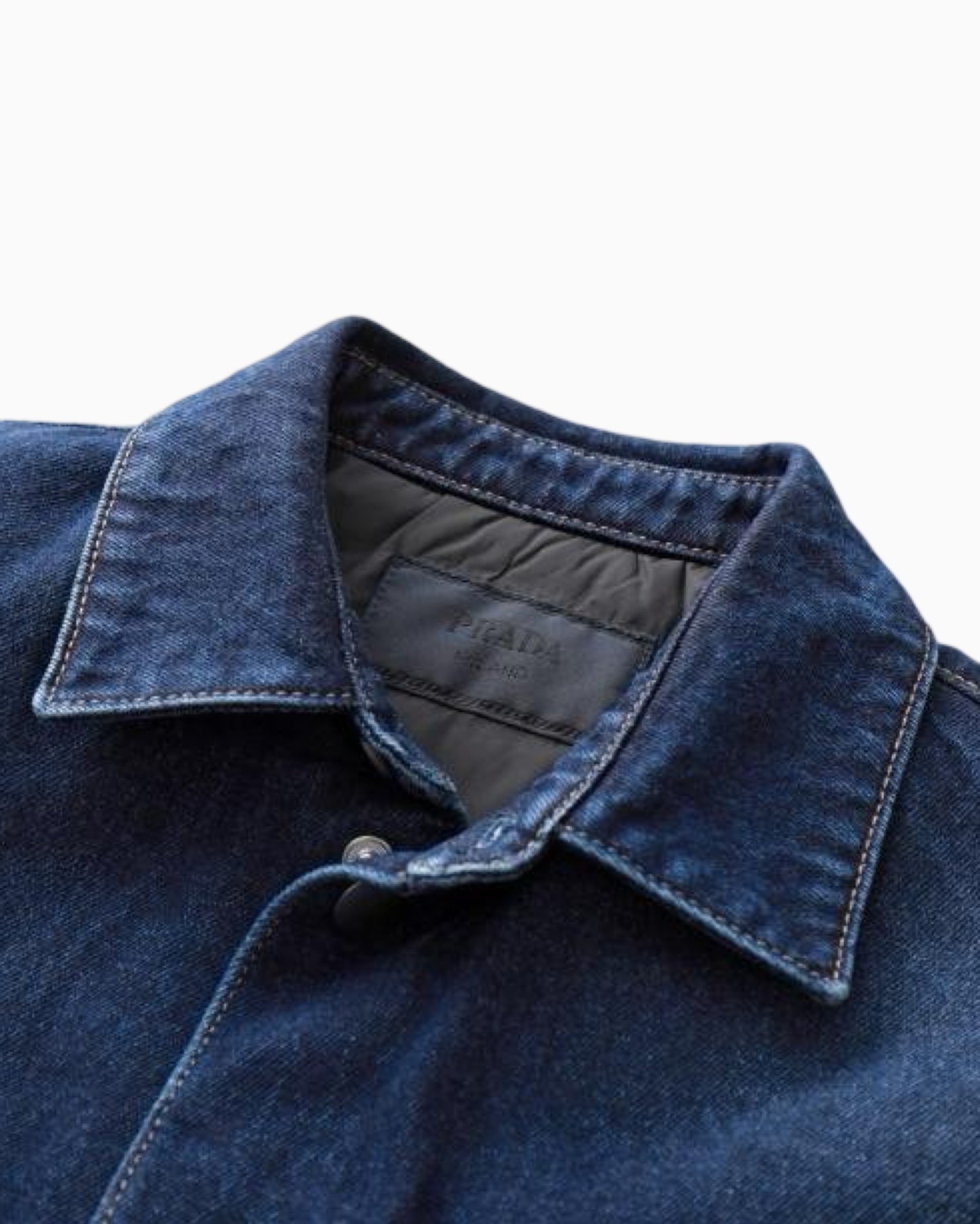 Prada Padded Denim Shirt Jacket