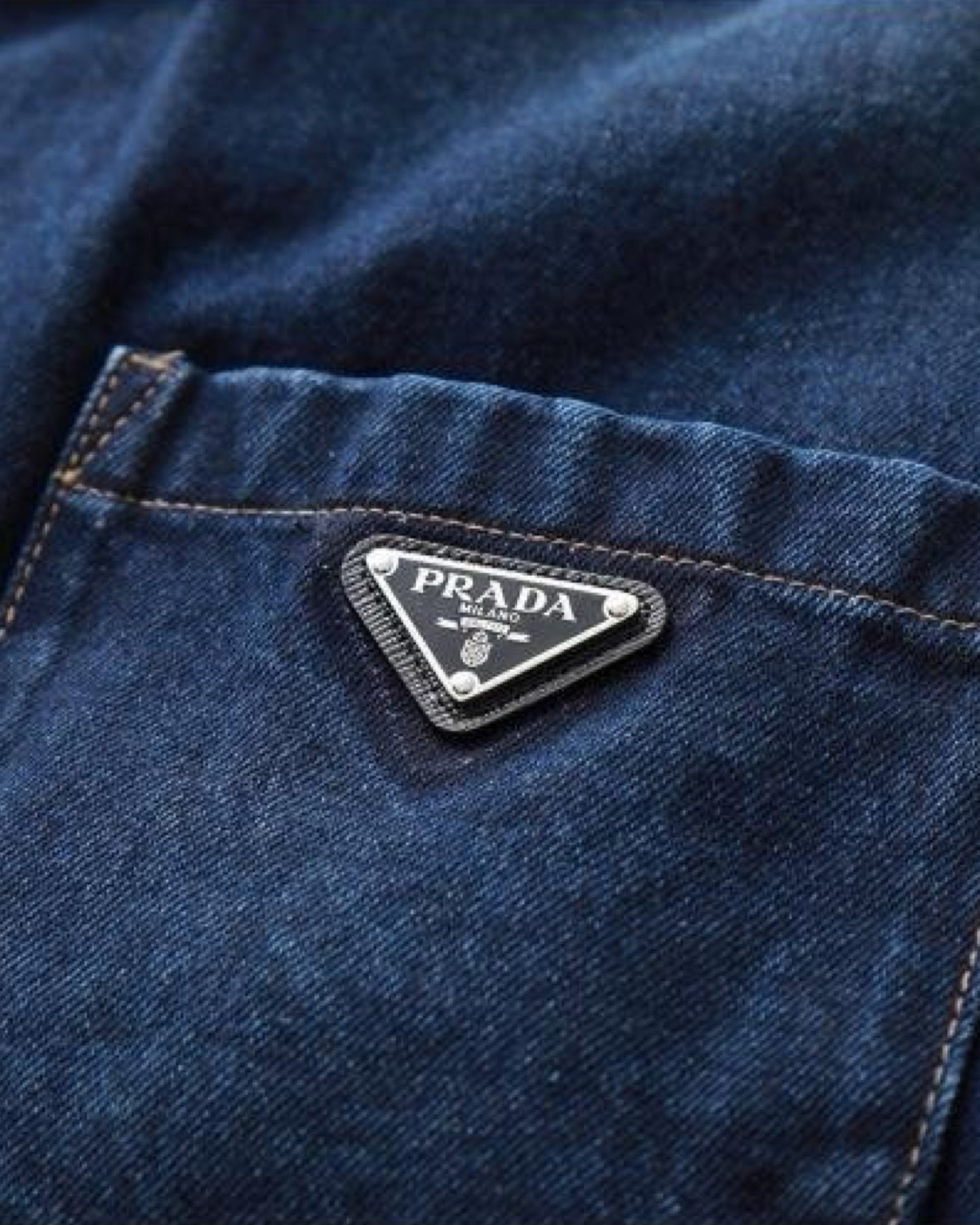 Prada Padded Denim Shirt Jacket