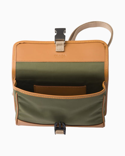 Prada Re-Nylon and Leather Smartphone Shoulder Bag