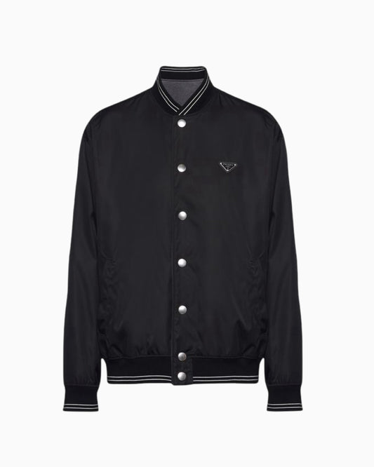 Prada Reversible Re-Nylon and Cotton Bomber Jacket