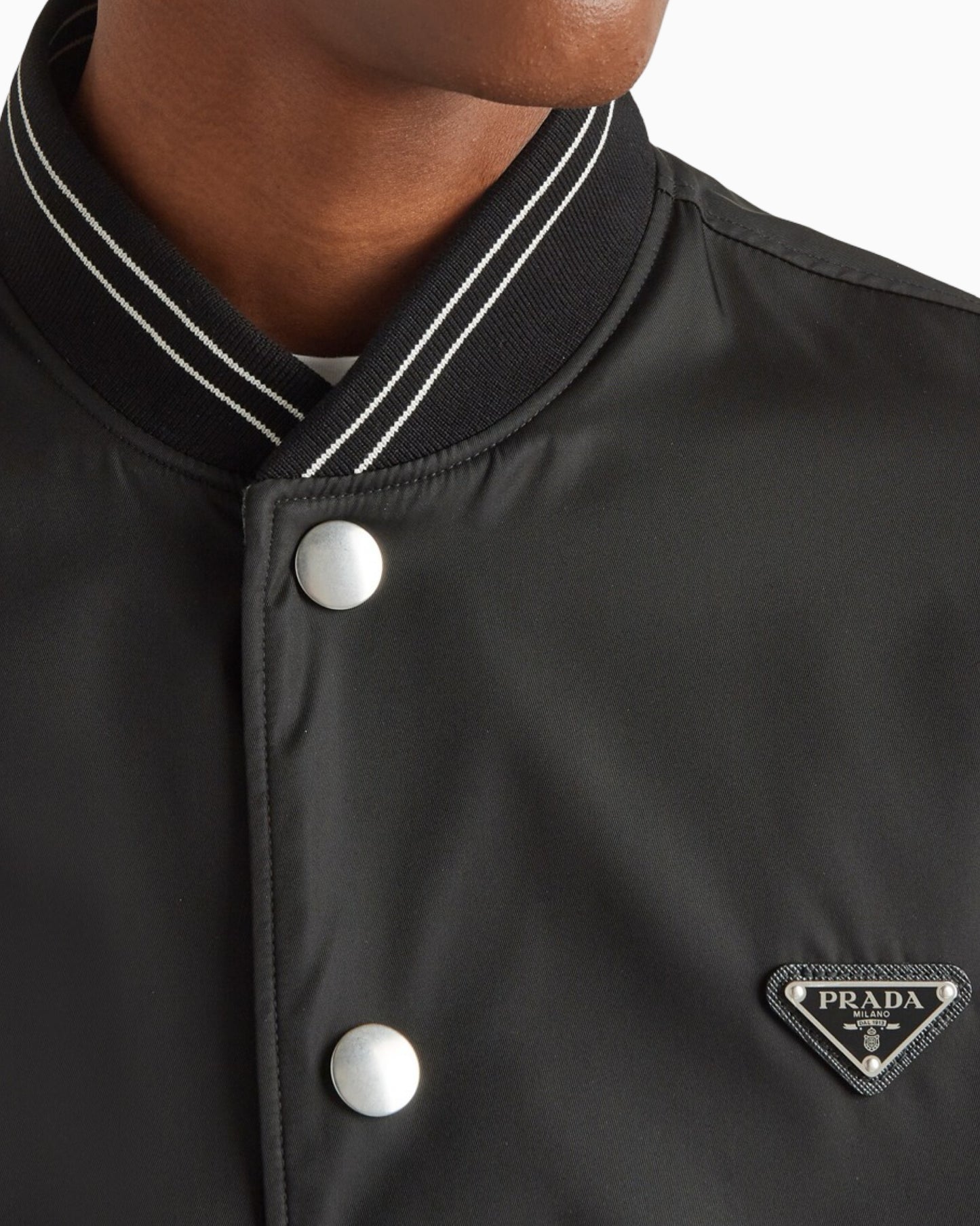 Prada Reversible Re-Nylon and Cotton Bomber Jacket
