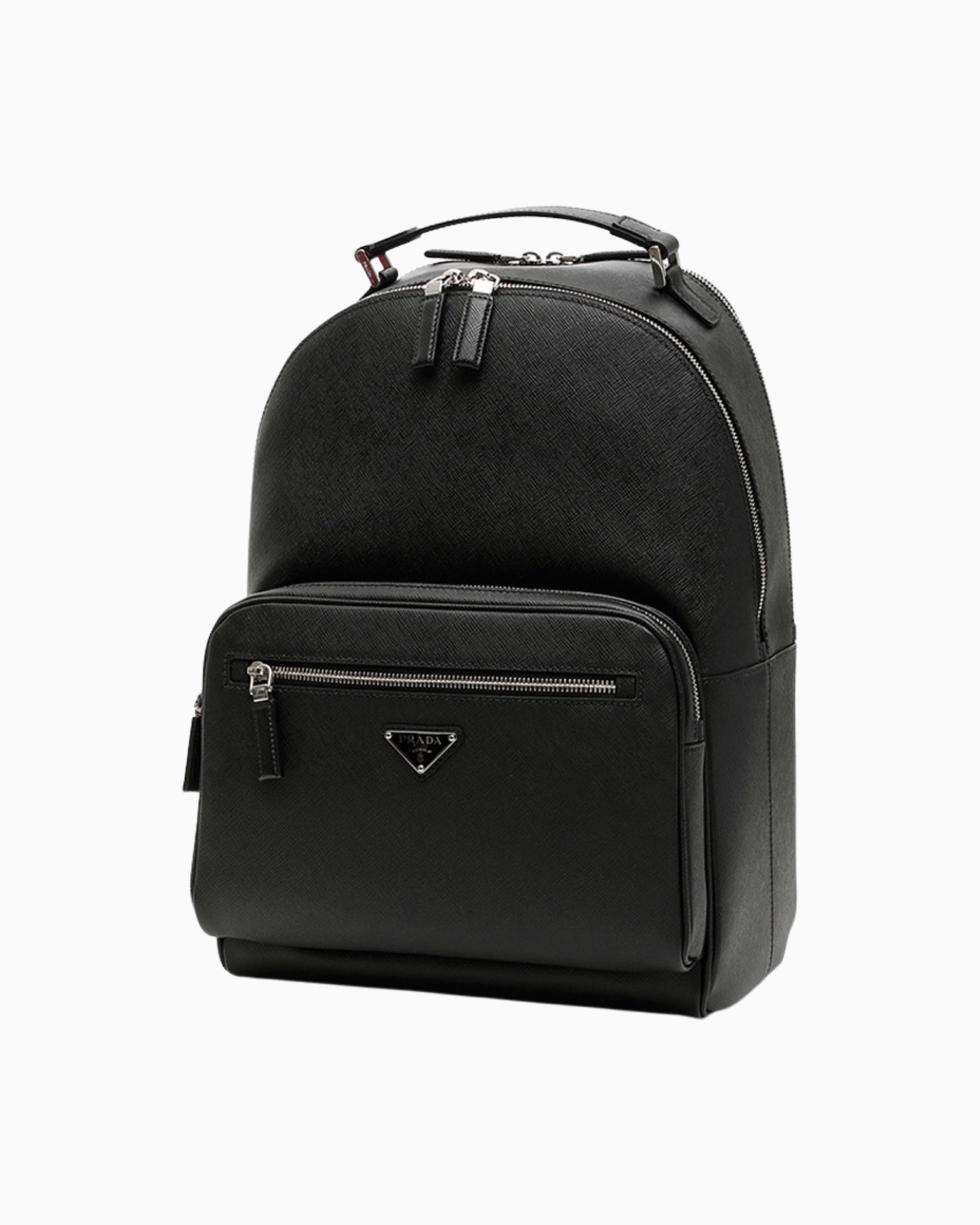 Prada Leather Backpack in Black