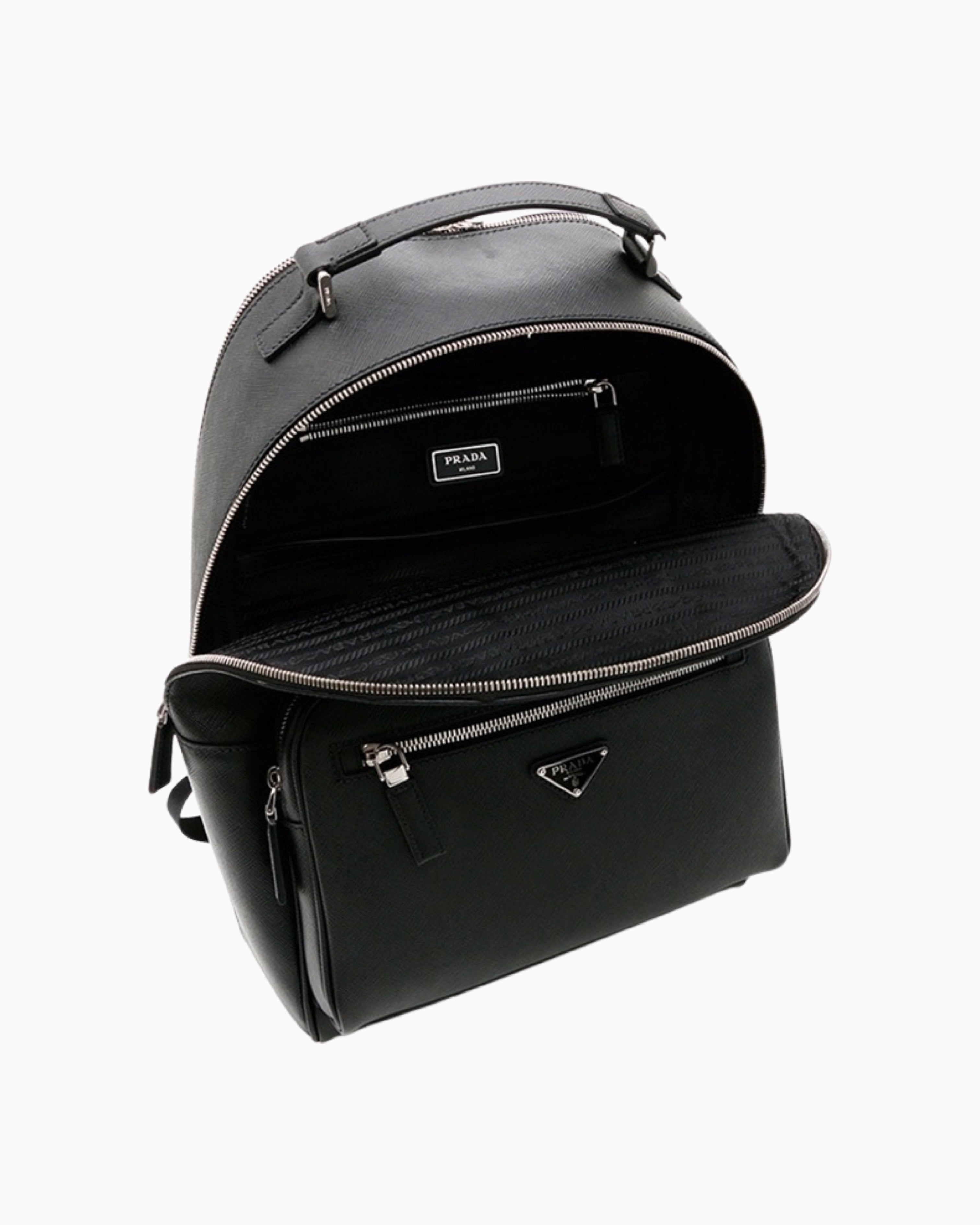 Prada Men's Saffiano Leather and Nylon Backpack