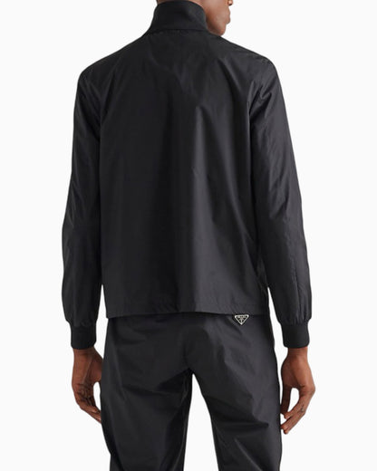 Prada Silk Blend Blouson Tracksuit Jacket