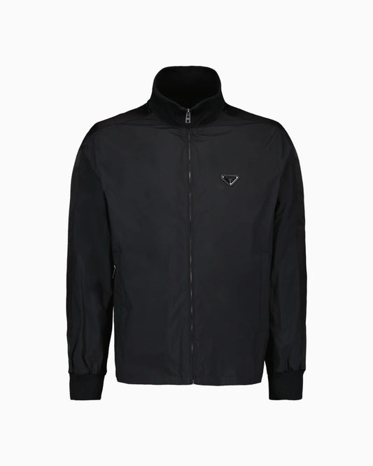 Prada Silk Blend Blouson Tracksuit Jacket