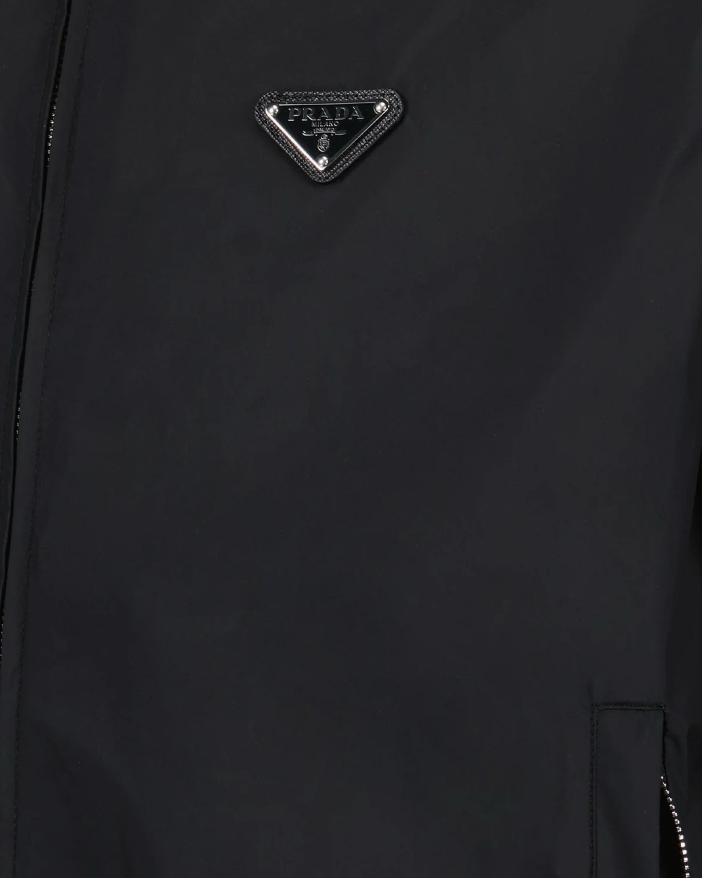 Prada Silk Blend Blouson Tracksuit Jacket