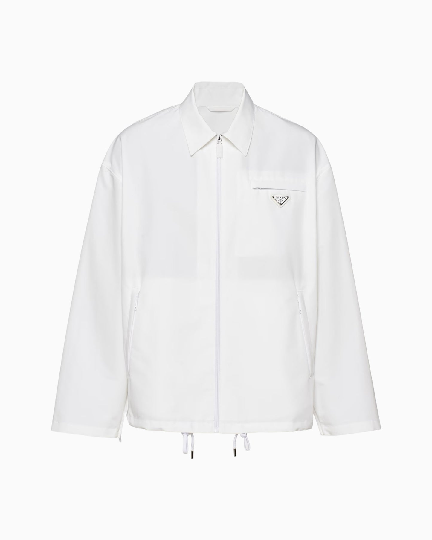 Prada Technical Poplin Blouson Shirt Jacket