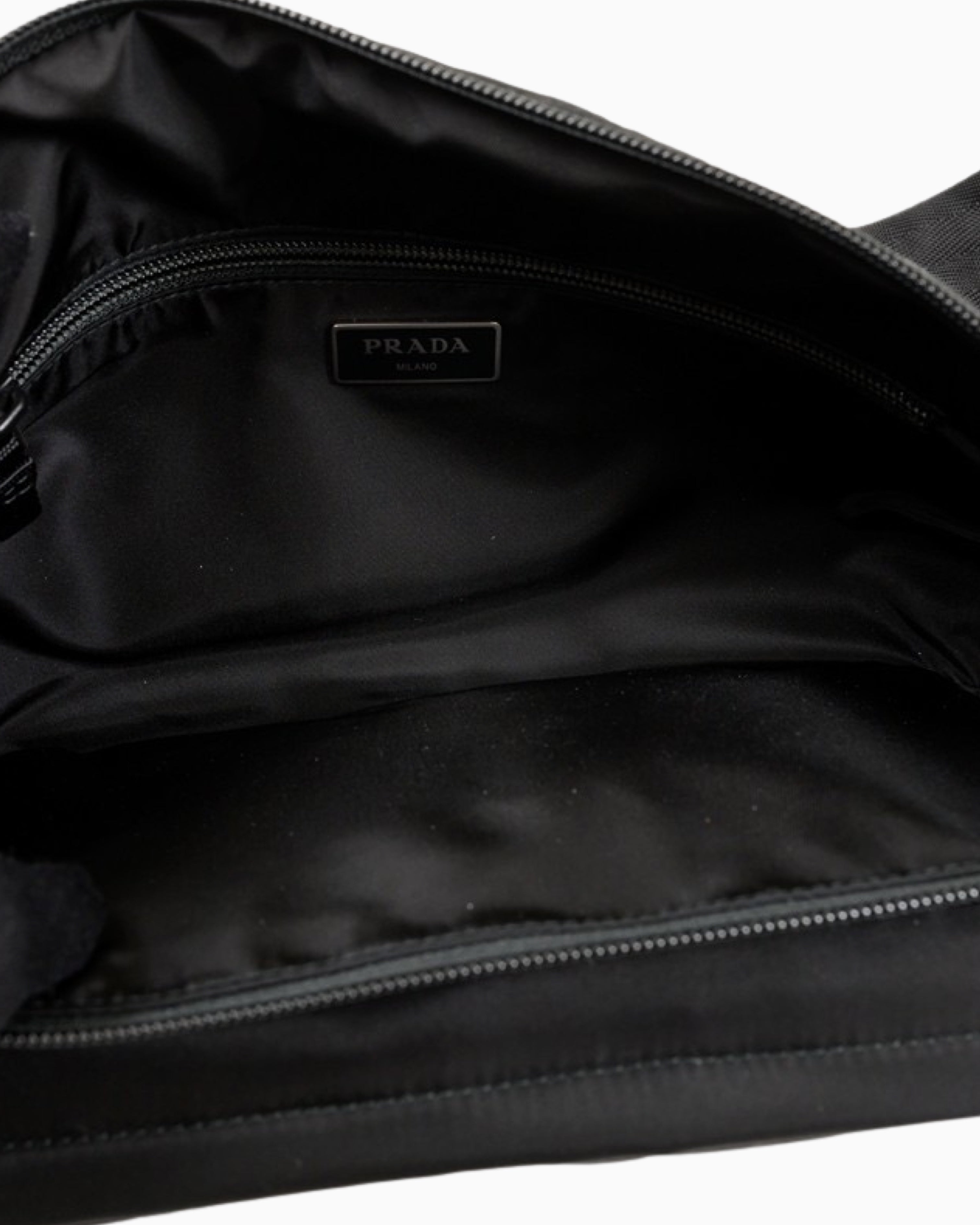 Prada New Vela Nylon Belt Bag in Black for Men