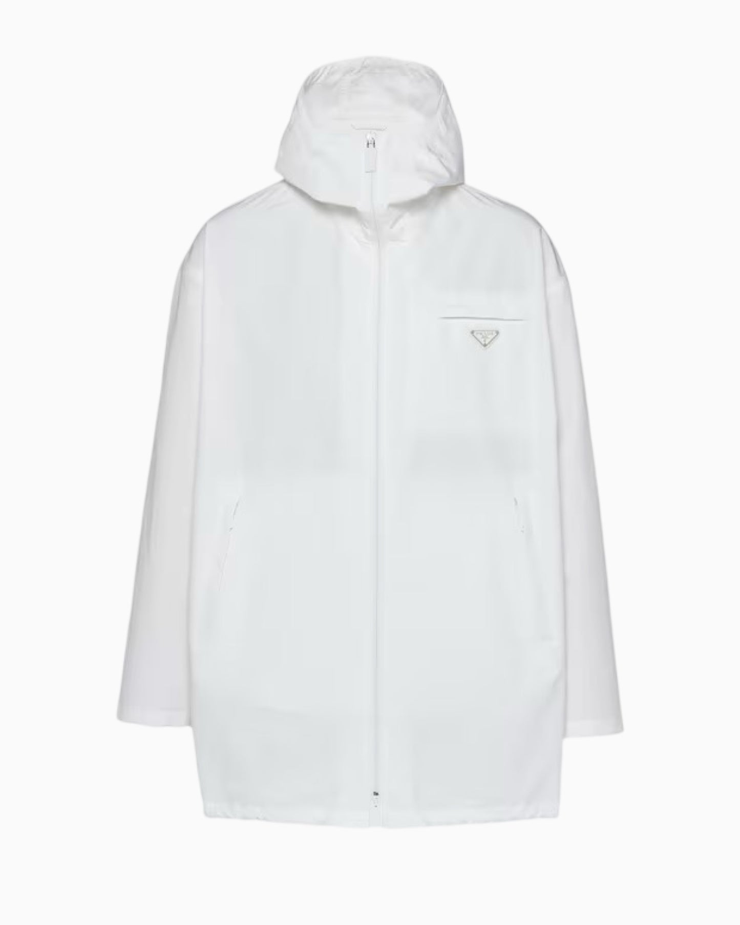 Prada Technical Poplin Raincoat Parka