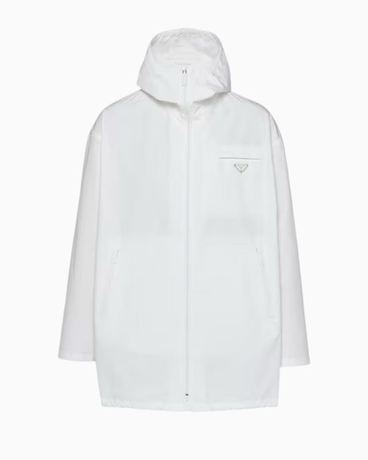 Prada Technical Poplin Raincoat Parka