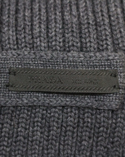 Prada Wool Logo Tab Scarf