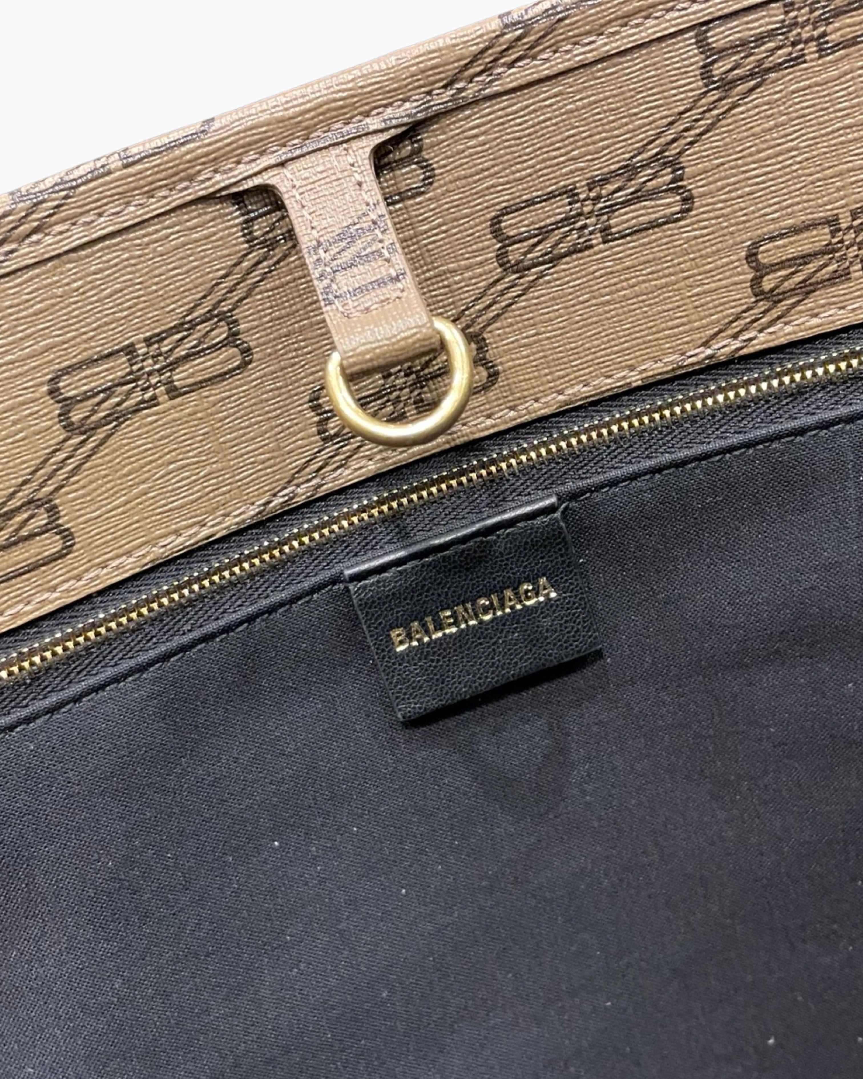 Balenciaga Signature Large East-West Shopper Bag Bb Monogram Coated Canvas  - ShopStyle