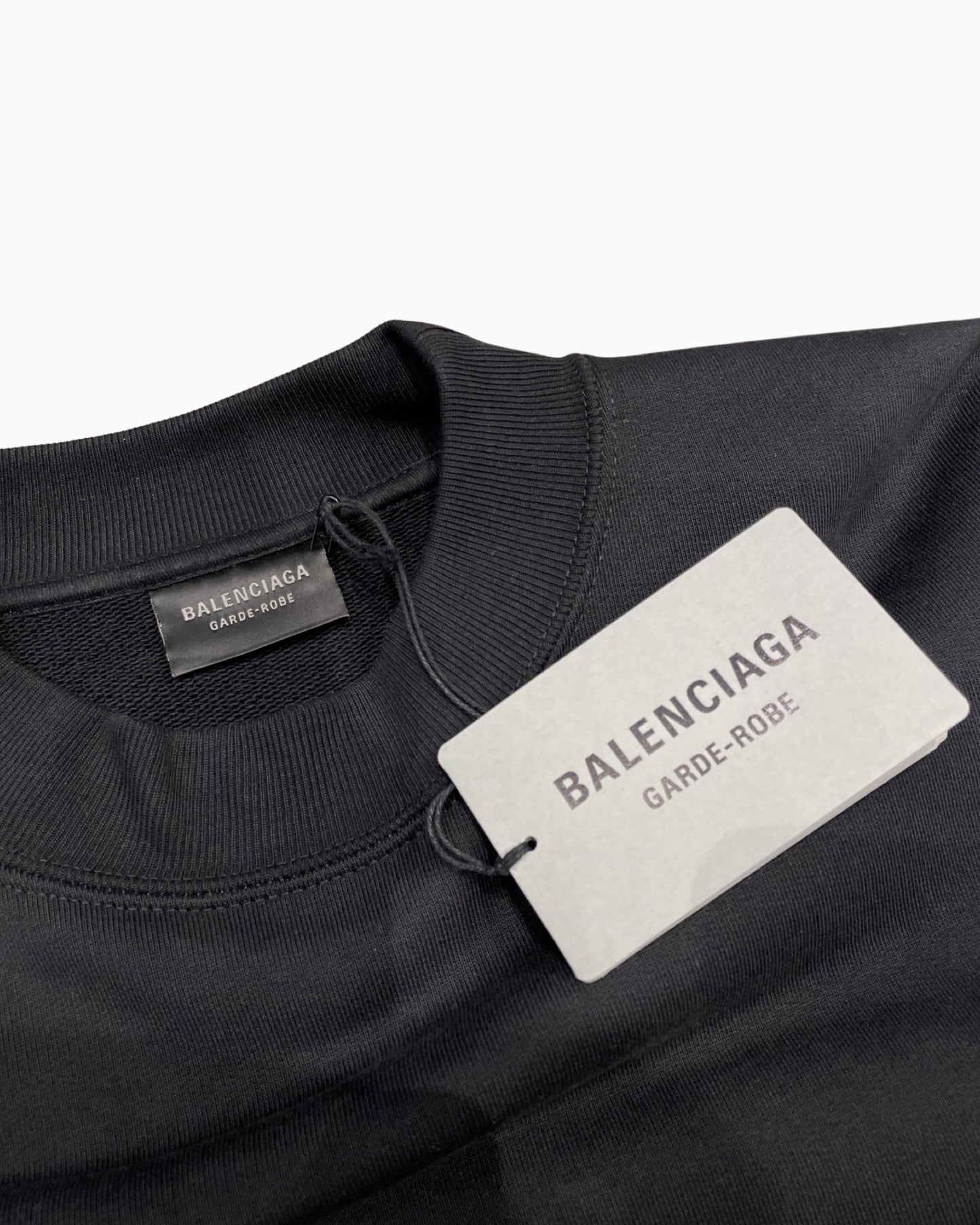 Balenciaga Garde-robe Care Label Logo Sweatshirt