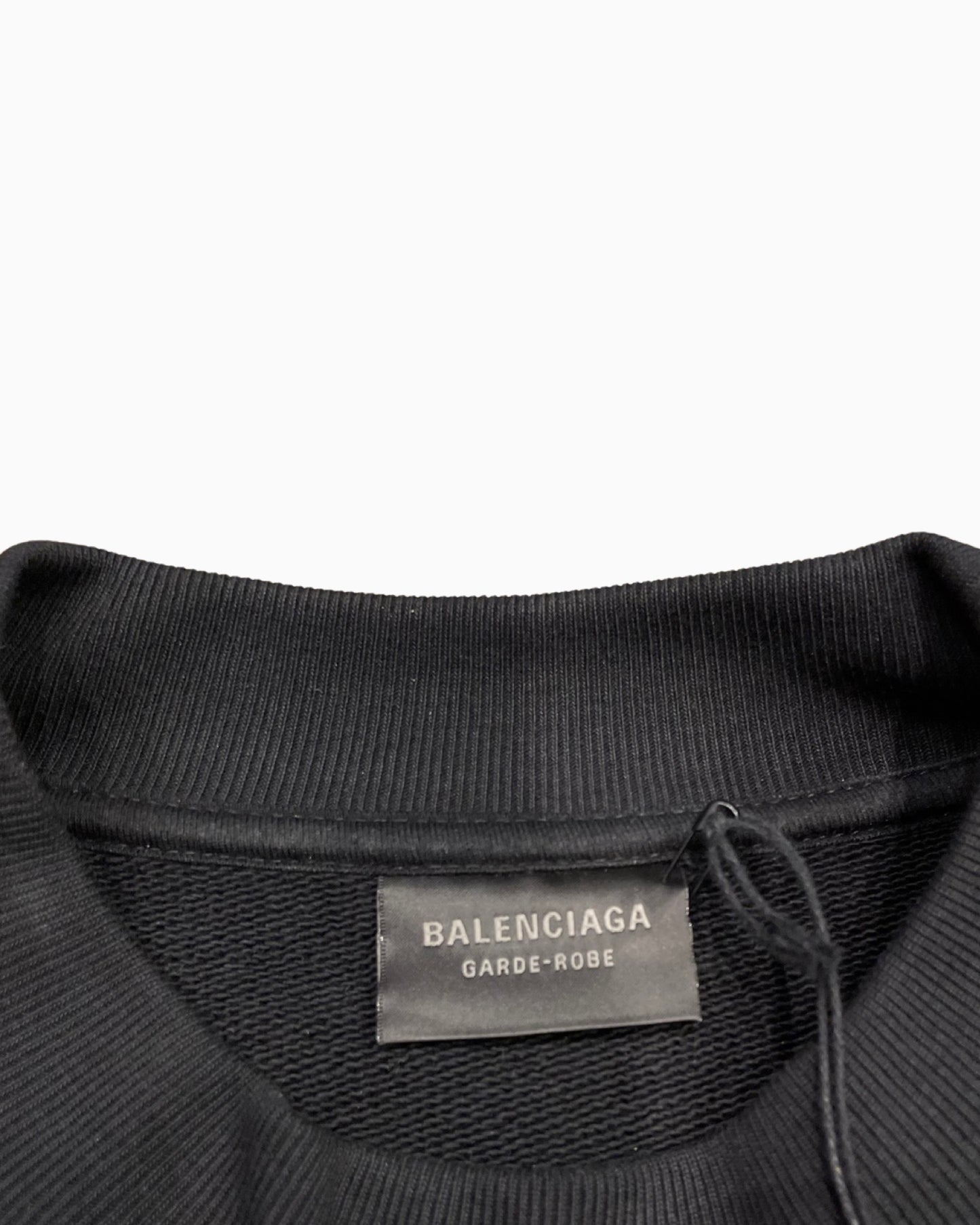 Balenciaga Garde-robe Care Label Logo Sweatshirt