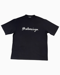 distressed-effect cotton T-shirt, Balenciaga